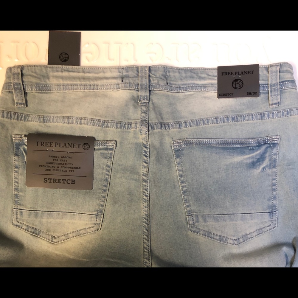 NWT Free Planet Mens Jeans sz 36/32 stretch